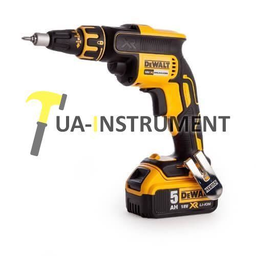 Шуруповерт аккумуляторный 18 В, Li-Ion, 5 Ач, 4400 об/мин, 2 акк., ЗУ, кейс DeWALT DCF620P2K Кременчуг - изображение 1
