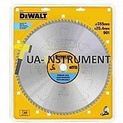 Диск пильный DeWALT, 355х25.4мм, 90 зубьев, угол заточки +10 градусов, по нержавеюжей стали, шт Кременчуг