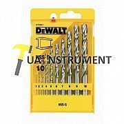 Набор сверл по металлу HSS-G DeWALT, 10шт: d=1;2;3;4;5;6;7;8;9;10мм., шт Кременчуг
