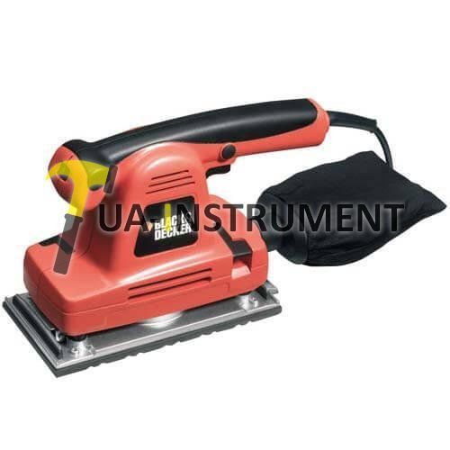 Шлифмашина вибрационная BLACK+DECKER 310Вт, 6000-10000 ход./мин., чемодан + 10 листов шлифбумаги, шт Кременчуг - изображение 1