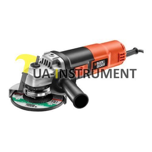 Угловая шлифмашина BLACK+DECKER 750Bт, d=115мм, 12000об/мин, плавный пуск, бесключевой замок кожуха, Кременчуг - изображение 1