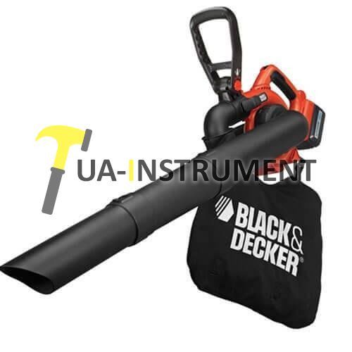 Аккумуляторный садовый пилесос BLACK+DECKER,Li-lon 36В,2Ач,поток воздуха 218 км/ч,измельчитель,1,6кг Кременчуг - изображение 1
