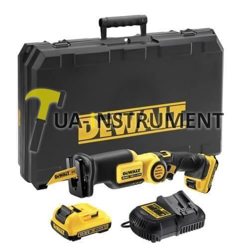 Пила сабельная аккумуляторная DeWALT,10.8В,2Ач,XR Li-lon,2700 ход/мин,255 мм.,1,4 кг,2 аккум,ЗУ,кейс Кременчуг - изображение 1