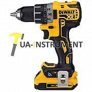 Аккумуляторная дрель/шуруповерт DeWALT,XR Li-Ion,18V,2А/ч,70Нм,550/2000 об/мин,1,55кг,2аккум,ЗУ,кейс Кременчуг