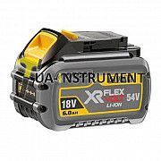 Аккумулятор DeWALT, XR FLEXVOLT, Li-lon, напряжение: 18/54 В, вес: 1.1 кг, 6 Ач, шт Кременчуг