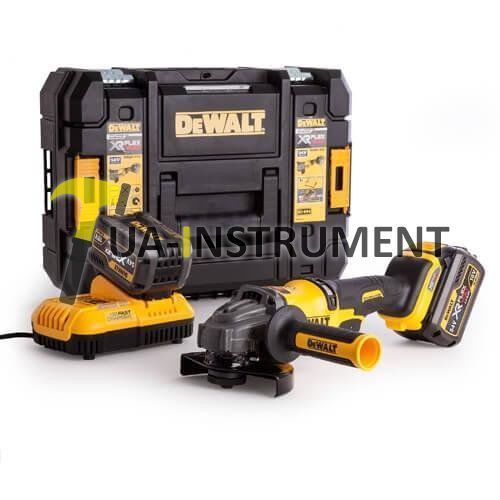 Угловая шлифмашина DeWALT, XR FLEXVOLT, 54 В, диаметр 125, 2 аккумулятора, вес 2,18 кг., чемодан., ш Кременчуг - изображение 1