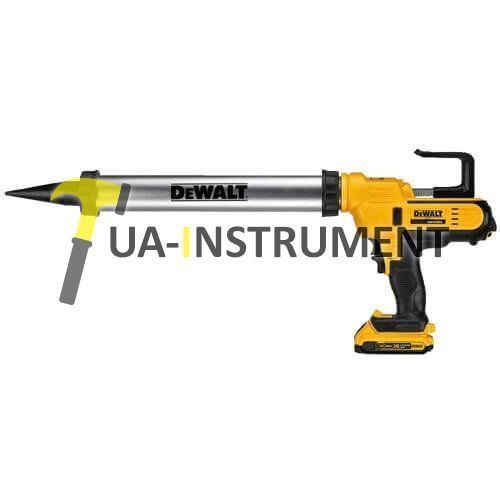 Пистолет DeWALT, для герметиков акумуляторный, контейнер 300-600мл, 18 В,1 аккум. 2А/ч, шт Кременчуг - изображение 1