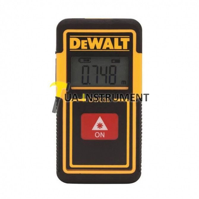Дальномер лазерный DeWALT, до 9 м, класс лазера 2, класс защиты IP40, погрешность +/-6 мм на 9 м, шт Кременчуг - изображение 1