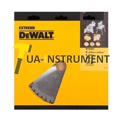 Диск пильный DeWALT, 216х30мм, 48z (WZ/ATB), - 5 град., шт Кременчуг - изображение 1