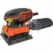 Шлифмашина вибрационная BLACK+DECKER 220Вт, 16000 ход./мин, подошва 112х108мм, пылесбоник, шт Кременчуг