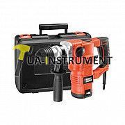 Перфоратор SDS-Plus, 1250 Вт, 3.5 Дж, 3-х режим., БЗП, кейс BLACK+DECKER KD1250K Кременчуг