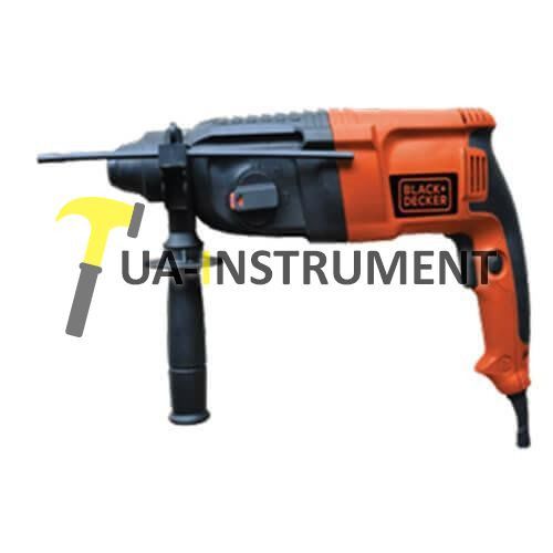 Перфоратор SDS-Plus, 800 Вт, 2.4 Дж, 0-4000 уд/мин, кейс BLACK+DECKER BDHR26K Кременчуг - изображение 1