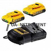 Зарядное устройство DeWALT, XR Li-Ion,10,8В,14,4 В,18,0 В,ток 4 A, вес 0,5 кг,2 аккумулятора, шт Кременчуг