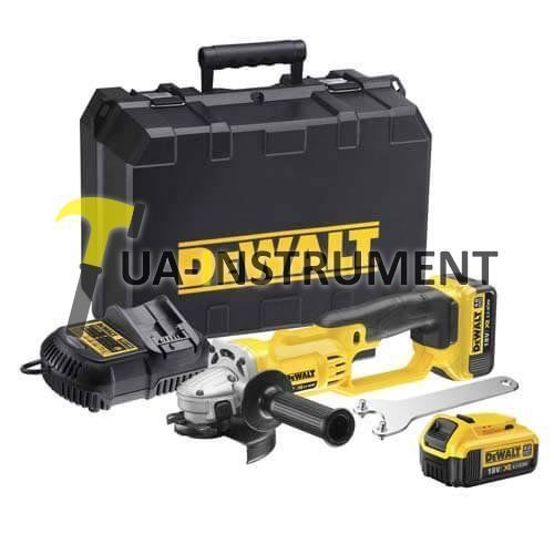 Угловая шлифмашина аккумуляторная DeWALT,XR Li-lon 18В,2х4Ач, диаметр диска 125мм,8000 об/мин.,2,2кг Кременчуг - изображение 1