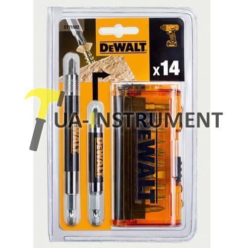 Набор бит DeWALT, биты :Ph1, Ph2, Ph3, Pz2 x 3, Pz3, Sl6, T15, T20, T25, T30, магнитный держатель.,  Кременчуг - изображение 1