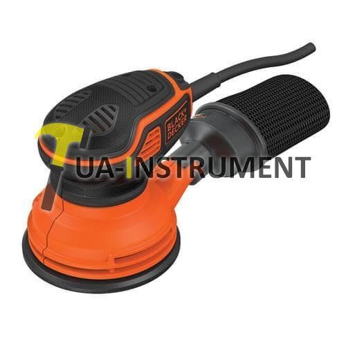 Эксцентриковая шлифмашина BLACK+DECKER KA199EK, 240Вт, 125мм, 14000об/мин., амплитуда 3мм, вес 1.6кг Кременчуг - изображение 1