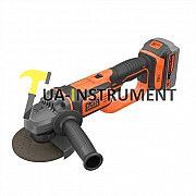 Аккумуляторная угловая шлифмашина BLACK+DECKER, 18,0 В, Li-Ion, под диск 125 мм., шт Кременчуг