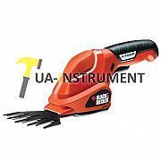 Кусторез аккумуляторный BLACK+DECKER,3,6 В,1 Ач,Li-Ion,850 ход/мин,шаг ножа 23 мм,0.58 кг, шт Кременчуг