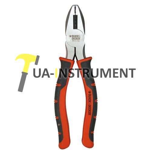 Плоскогубцы, BLACK+DECKER, комдинированные, 180 мм, полированные губки., шт Кременчуг - изображение 1