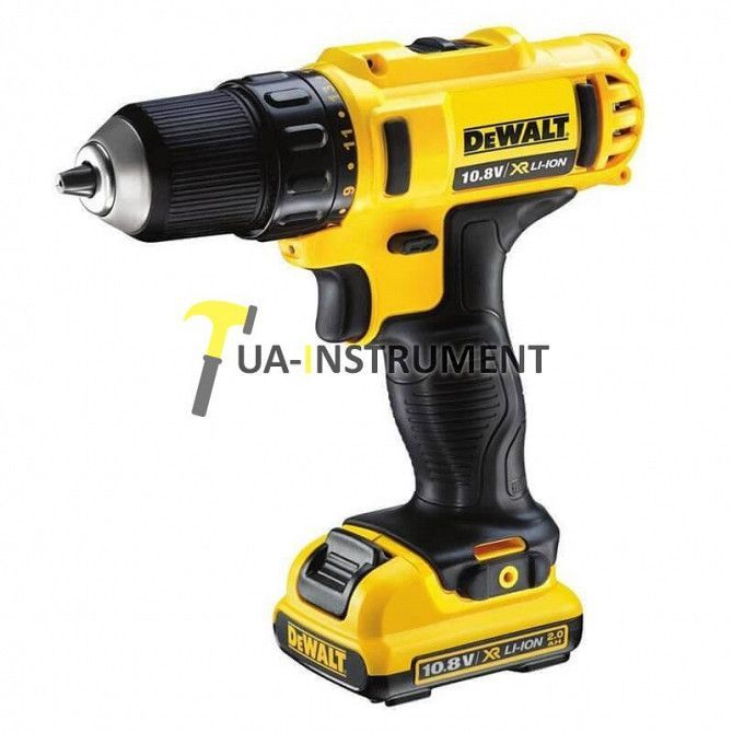 Дрель/шуруповерт XR Li-Ion, 10.8V, 25 Нм, 2 акк. 2 А/ч, ЗУ, кейс DeWALT DCD710D2_1 Кременчуг - изображение 1