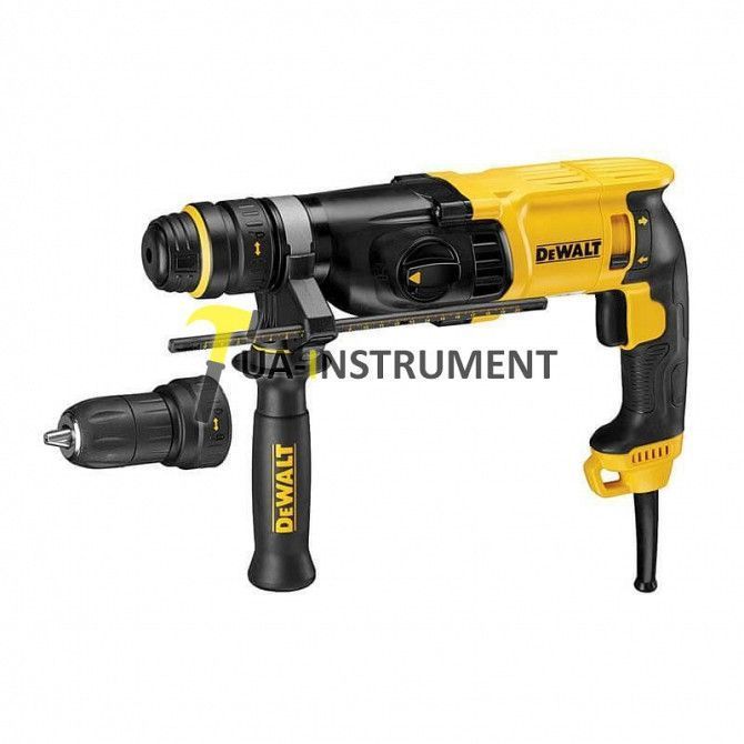 Перфоратор SDS-Plus, 800 Вт, 2,8Дж, 3-х режимный, б/с патрон DeWALT D25134K Кременчуг - изображение 1