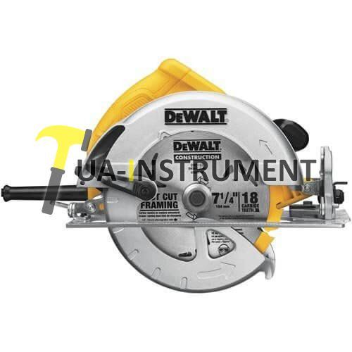 Пила циркулярная DeWALT, ручная, 1600Вт, диск 190х30 мм, пропил 67мм, паралел. упор, вес 4 кг., шт Кременчуг - изображение 1