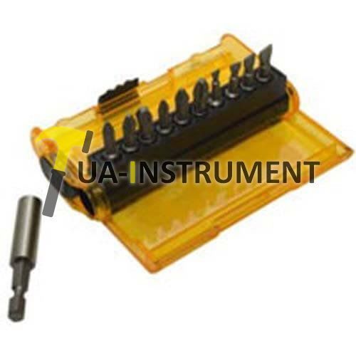 Набор бит DeWALT "Extra Grip", Pz1/2/3, Ph1/2/3, шлиц 4.5/5.5/6.5/8, магнит.держ., 11 предм., шт Кременчуг - изображение 1
