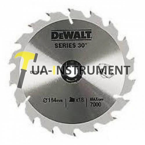 Диск пильный DeWALT, 165х20мм, 18z (FT), +18 град, для DWS520K., шт Кременчуг - изображение 1