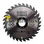 Диск пильный DeWALT, 165х30мм, 30z (WZ/ATB), +10 град., шт Кременчуг