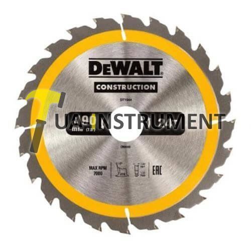 Диск пильный DeWALT, 190х30мм, 40z (WZ/ATB), +10 град., шт Кременчуг - изображение 1