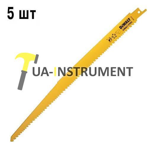 Полотно пильное DeWALT по древесине, для сабельных пил, 5 шт, шт Кременчуг - изображение 1