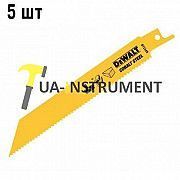 Полотно пильное DeWALT по древесине, металлу, алюминию, для сабельных пил, 5 шт, шт Кременчуг