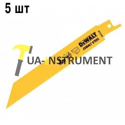 Полотно пильное DeWALT по древесине, металлу, алюминию, для сабельных пил, 5 шт, шт Кременчуг - изображение 1