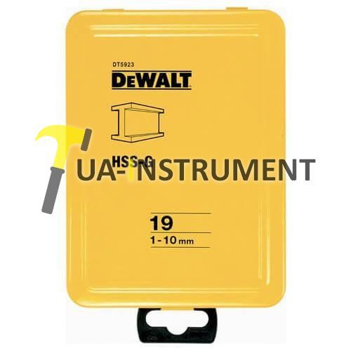 Набор сверл по металлу HSS-G DeWALT, d=1;1.5;2;2.5;3;3.5;4;4.5;5;5.5;6;6.5;7;7.5;8;8.5;9;9.5;10мм., Кременчуг - изображение 1