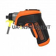 Аккумуляторная отвертка 3,6 В, Li-Ion, 180 об/мин, реверс, подсветка BLACK+DECKER CS3652LC Кременчуг
