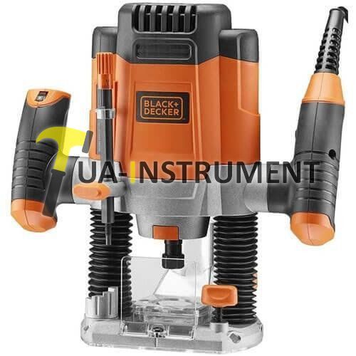 Фрезер BLACK+DECKER, 1200 Вт,8000-28000 об/мин, глубина работ 0 - 55 мм,цанга 38 мм, шт Кременчуг - изображение 1
