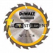 Диск пильный DeWALT, 190х30мм, 18z (WZ/ATB), +20 град., шт Кременчуг