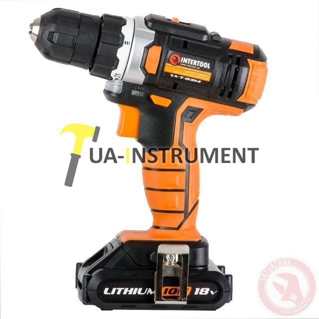 Шуруповерт аккумуляторный STORM 18В 2 аккум. Intertool WT-0314 Кременчуг - изображение 1