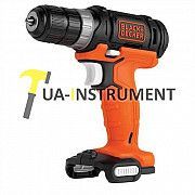 Дрель-шуруповерт аккумуляторный 12 В Li-Ion, 0-550 об/мин, без акк. и ЗУ BLACK+DECKER BDCDD12USB Кременчуг