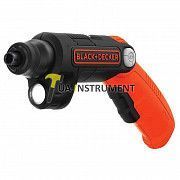 Аккумуляторная отвертка 4 В Li-Ion, 0-180 об/мин, зарядное устройство BLACK+DECKER BDCSFL20C Кременчуг