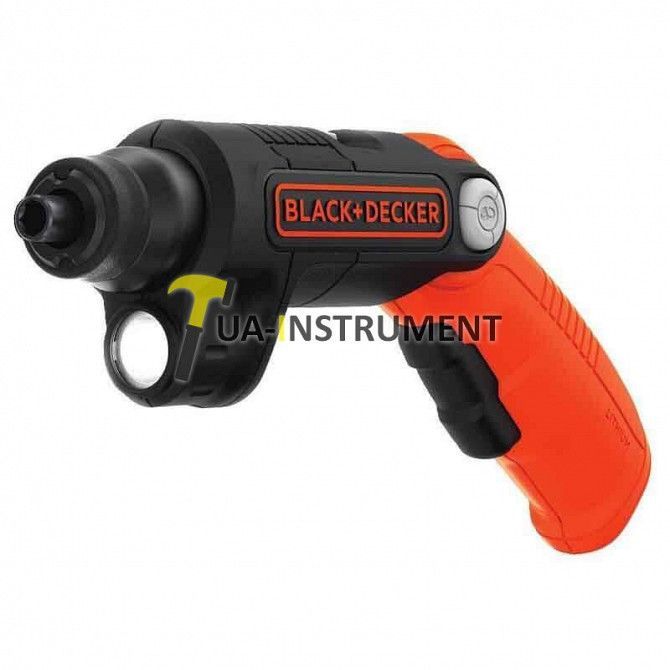 Аккумуляторная отвертка 4 В Li-Ion, 0-180 об/мин, зарядное устройство BLACK+DECKER BDCSFL20C Кременчуг - изображение 1