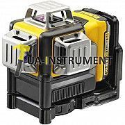 Лазер самовыравнивающий 3-х плоскостной DeWALT, (красный луч) 10.8V Li-Ion 1 аккум 2 Ач, 20 м, кейс, Кременчуг