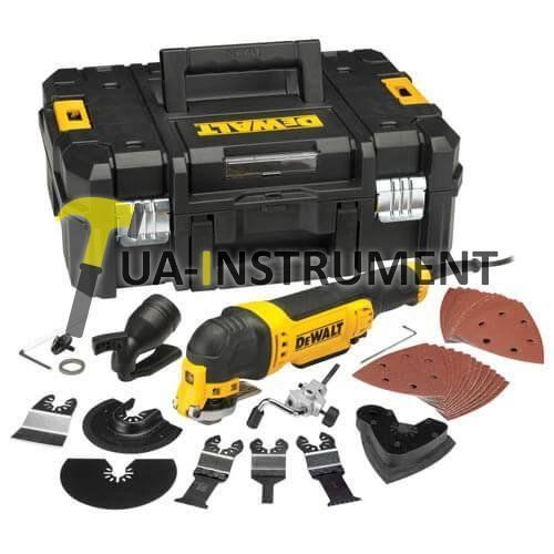Многофункциональный инструмент DeWALT, 300 Bт, 8 насадок, шлифлисты 25шт., чемодан., шт Кременчуг - изображение 1