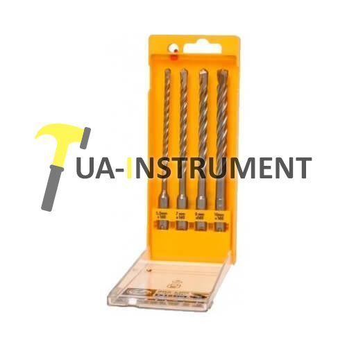 Набор буров DeWALT "SDS-Plus EXTREME2", 4шт: 5.5x160, 7x160, 8x160, 10x160мм, в пластиковой кассете. Кременчуг - изображение 1