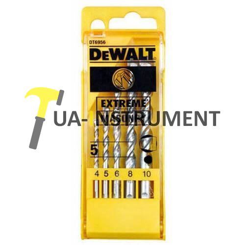 Набор сверел по кирпичу, камню, легкому бетону, DeWALT EXTREME, d= 4; 5; 6; 8; 10мм., шт Кременчуг - изображение 1