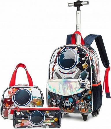 Школьный набор из 3 предметов: рюкзак на колесах, сумка, пенал Киев - изображение 1