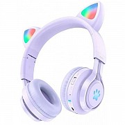 Bluetooth-гарнітура Hoco W39 Cat Ear Kids BT Purple (Код товару:32763) Харьков