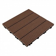 Композитна плитка WPC каштан 30*30CM*2СM (D) SW-00001710 Киев