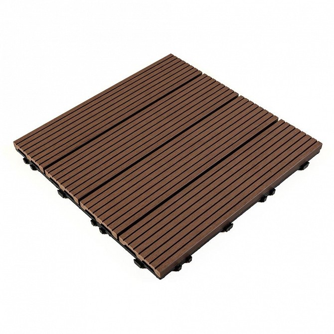 Композитна плитка WPC каштан 30*30CM*2СM (D) SW-00001710 Киев - изображение 1