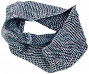 Женский теплый шарф-снуд Giorgio Ferretti голубой с розовым Киев